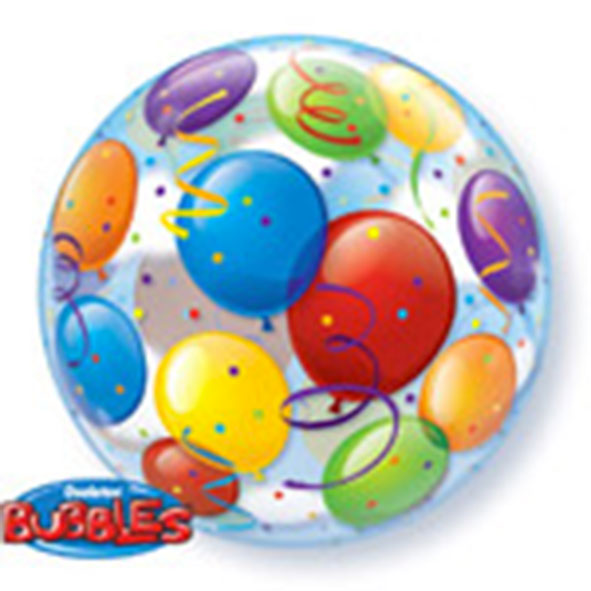 Pallone Bubble 56 Cm Nr 18 Brilliant Stars - Palloncino Colorato Per Feste E Compleanni